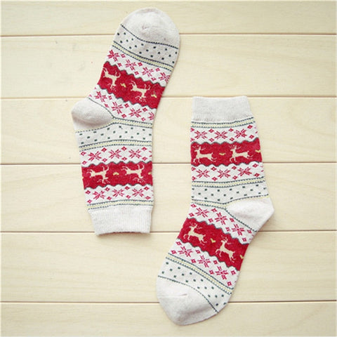 Hot sale! women's socks lady christmas gift fashion winter cute wool socks ladies crazy sock female thermal warm animal socks