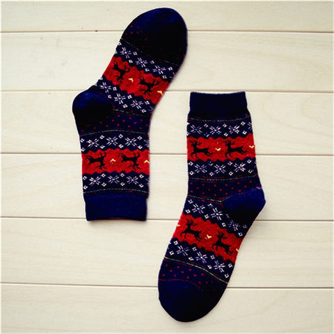Hot sale! women's socks lady christmas gift fashion winter cute wool socks ladies crazy sock female thermal warm animal socks