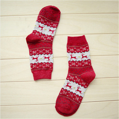 Hot sale! women's socks lady christmas gift fashion winter cute wool socks ladies crazy sock female thermal warm animal socks