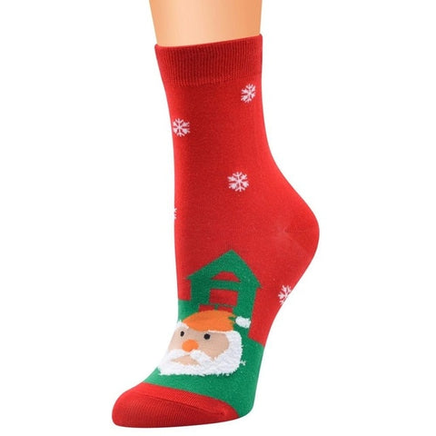 Christmas socks Harajuku kawaii Women men Merry Funny ladies 3D Santa Claus print korean Low Cut Ankle Socks calcetines sock #TW