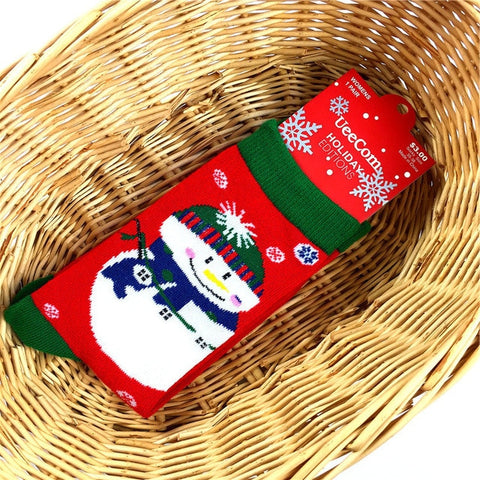 2019 fashion christmas sock fun santa stag candy snowflake bells christmas tree cartoon pattern man socks cute woman long socks