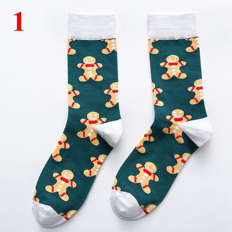 EIE 2019 Christmas Socks Women Cartoon Funny Cute Winter Female & Hosiery Cotton Square Foot New Year Personality Socks