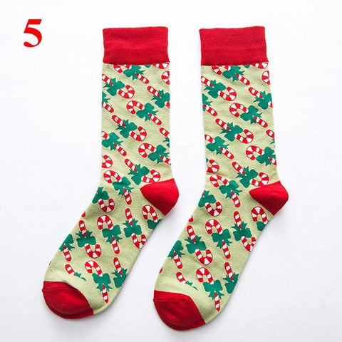 EIE 2019 Christmas Socks Women Cartoon Funny Cute Winter Female & Hosiery Cotton Square Foot New Year Personality Socks