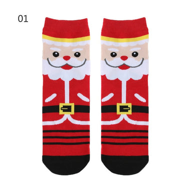 EIE 2019 Christmas Socks Women Cartoon Funny Cute Winter Female & Hosiery Cotton Square Foot New Year Personality Socks