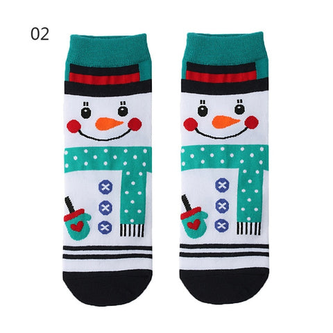 EIE 2019 Christmas Socks Women Cartoon Funny Cute Winter Female & Hosiery Cotton Square Foot New Year Personality Socks