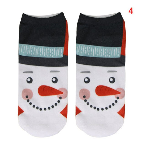 EIE 2019 Christmas Socks Women Cartoon Funny Cute Winter Female & Hosiery Cotton Square Foot New Year Personality Socks