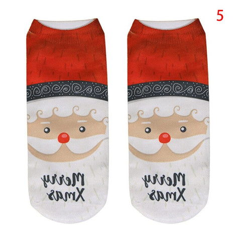 EIE 2019 Christmas Socks Women Cartoon Funny Cute Winter Female & Hosiery Cotton Square Foot New Year Personality Socks