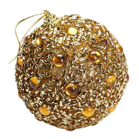 2019 new lightweight Glitter Faux Pearl Foam Ball Bauble Hanging Christmas Tree Pendant Decoration Faux pearl& glitter design