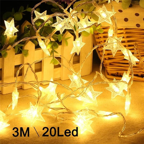 2m/5m LED String Lights Christmas Tree 2020 New Year Party Decoration For Home Ornaments Xmas Little Trees Pines Village Noel