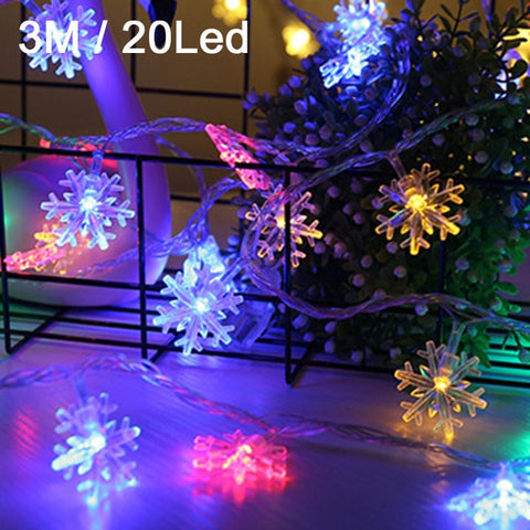 2m/5m LED String Lights Christmas Tree 2020 New Year Party Decoration For Home Ornaments Xmas Little Trees Pines Village Noel