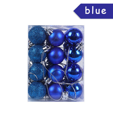 WEIGAO 24pcs Christmas Tree toys Decorations Ball Bauble Xmas Party Hanging Ball Ornaments Decorations for Home New Year Navidad