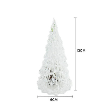 LED Christmas Tree Night Light Battery Operate Desktop Decor Merry Christmas Tree for Kid Bedroom Romantic Xmas Gift