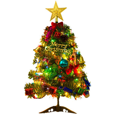Christmas Tree Package With Lights 50 Cm Christmas Decoration Desktop Mini Christmas Tree Mall Layout Supplies