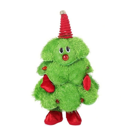 Christmas Tree Plush Toy Christmas New Gift Dancing Electric Musical Toy Santa Claus Doll Twerking Singing  Santa Hat Funny Kids