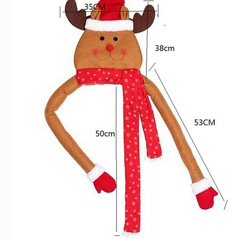 Christmas Tree Topper Snowman Santa Claus Hat Merry Christmas Tree Ornaments Decor Christmas Gifts Xmas Decoration For home