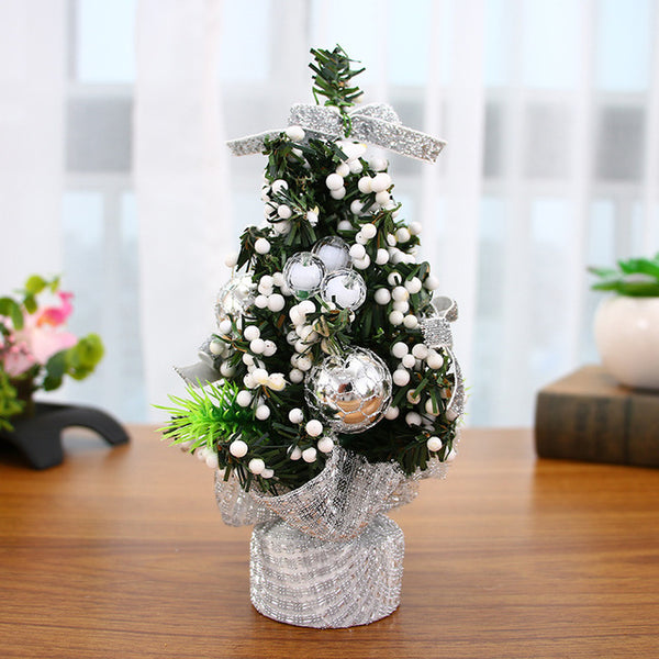 Mini Christmas Tree Decor Desk Table Decor Small Ornaments Great Xmas Gift Idea Wedding Party Birthday Supplies
