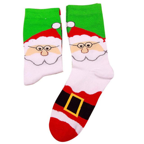 SAGACE Christmas Socks Women Men Print Comfortable Stripe Cotton Socks Ladies Fashion Short Ankle Sock Male Cotton Winter Socks
