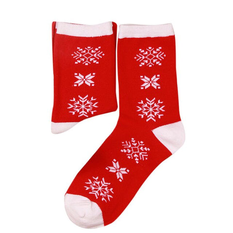 SAGACE Christmas Socks Women Men Print Comfortable Stripe Cotton Socks Ladies Fashion Short Ankle Sock Male Cotton Winter Socks