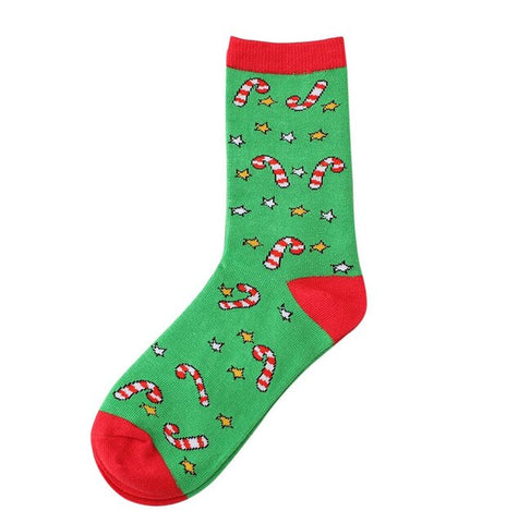 SAGACE Christmas Socks Women Men Print Comfortable Stripe Cotton Socks Ladies Fashion Short Ankle Sock Male Cotton Winter Socks
