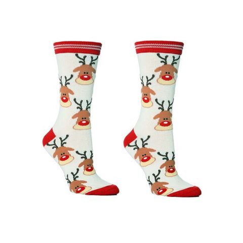 Christmas Socks Women Cartoon Santa Claus Elk Bell Snowflake Cotton Cute Socks Christmas Gifts for Girl Socks