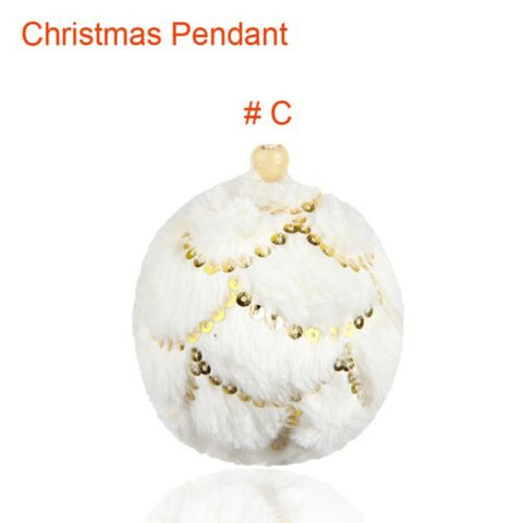 1Pack Christmas Rhinestone Glitter Baubles Balls Christmas Tree Hanging Decor Pendant Balls for Holiday Party DecorationsGM
