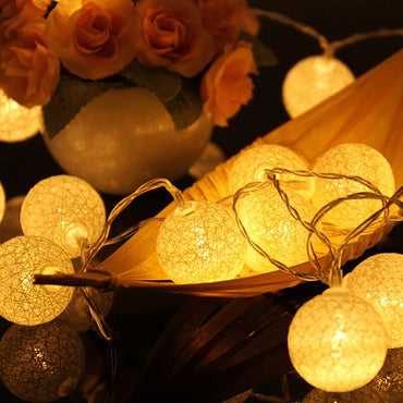 20 LED Ball String Lights For Chritmas Party Decorations Light Xmas Lover Wedding Party Holiday Bedroom Decor Fairy Lamp Lights