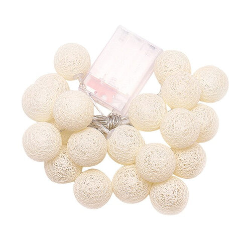 20 LED Ball String Lights For Chritmas Party Decorations Light Xmas Lover Wedding Party Holiday Bedroom Decor Fairy Lamp Lights