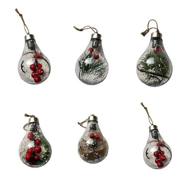 6PCS Globe Party Christmas LED Fairy Light,Warm White Bulbs Decorative Outdoor Indoor chritmas Tree decor Backyard Garland